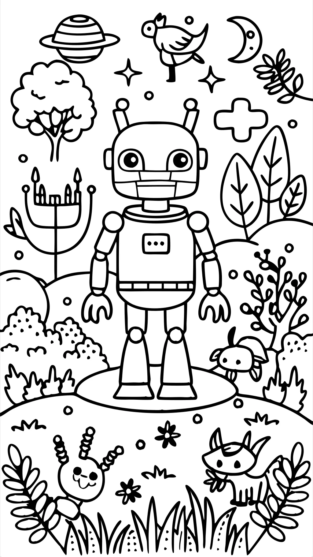 les coloriages du robot sauvage